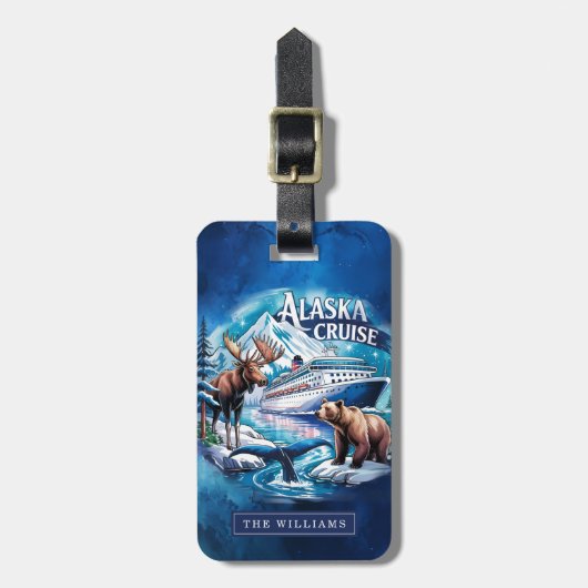 Alaska Cruise Ship Bagage Label (Voorkant verticaal)