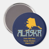 Alaska Cruise Ship Cabin Door Marker Gepersonalise Magneet (Voorkant / Achterkant)