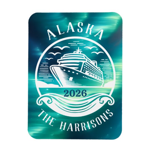 Alaska Cruise Ship Hut Magneet (Verticaal)