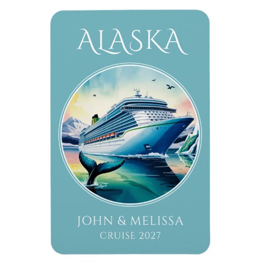 Alaska Cruise Ship Hut Magneet (Verticaal)