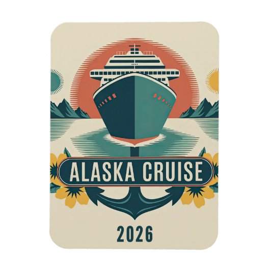 Alaska Cruise Ship Hut Magnet Magneet (Verticaal)
