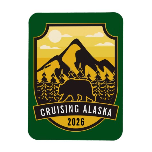 Alaska Cruise Ship Hut Magnet Magneet (Verticaal)