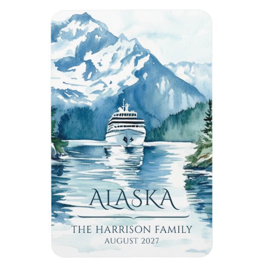 Alaska Cruise Ship Hut Magnet Magneet (Verticaal)