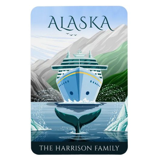 Alaska Cruise Ship Hut Magnet Magneet (Verticaal)