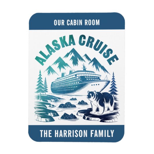 Alaska Cruise Ship Hut Magnet Magneet (Verticaal)