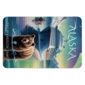 Alaska Cruise Ship Hut Magnet Magneet (Horizontaal)