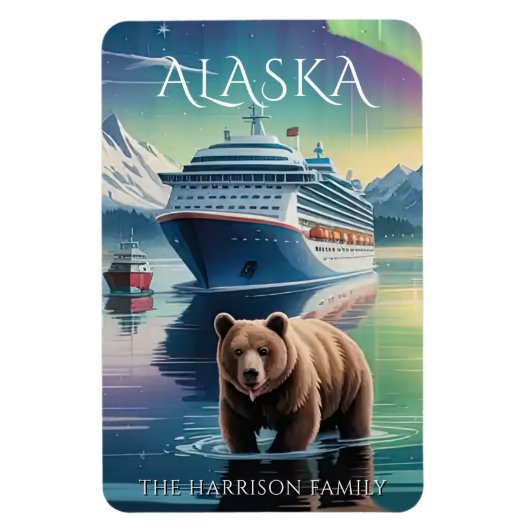 Alaska Cruise Ship Hut Magnet Magneet (Verticaal)