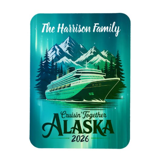 Alaska Cruise Ship Hutje Magneet (Verticaal)