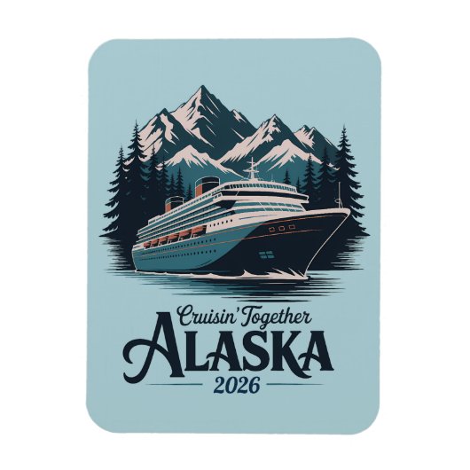 Alaska Cruise Ship Hutmagneet Magneet (Verticaal)