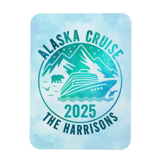 Alaska Cruise Ship Stateroom Magnet Magneet (Verticaal)