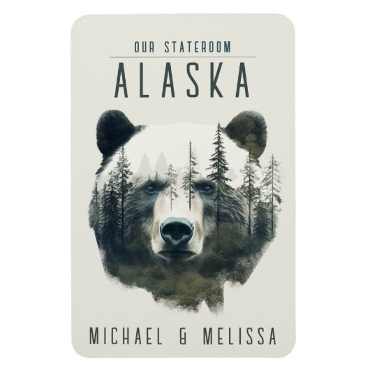 Alaska Cruise Ship Stateroom Magnet Magneet (Verticaal)