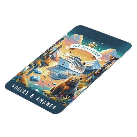 Alaska Cruise Ship Stateroom Magnet Magneet