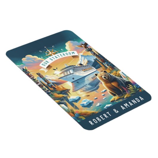 Alaska Cruise Ship Stateroom Magnet Magneet (Rechterzijde)