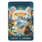 Alaska Cruise Ship Stateroom Magnet Magneet (Verticaal)