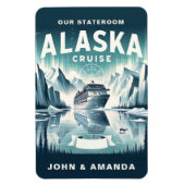 Alaska Cruise Ship Stateroom Magnet Magneet (Verticaal)