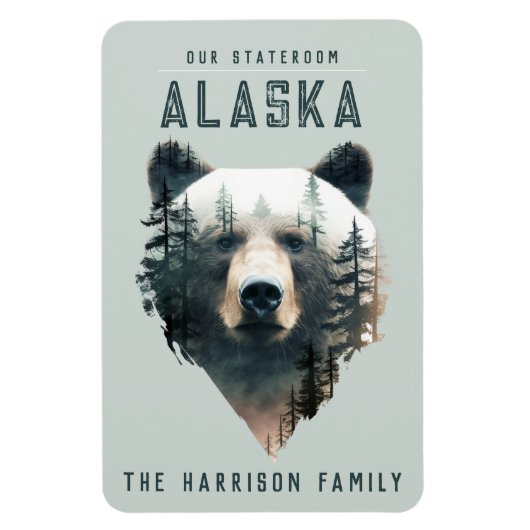 Alaska Cruise Ship Stateroom Magnet Magneet (Verticaal)