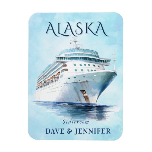 Alaska Cruise Ship Stateroom Magnet Magneet (Verticaal)