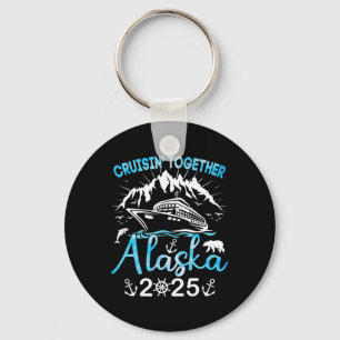 Alaska Cruise Ship Vakantie Trip 2025 Familiecruis Sleutelhanger