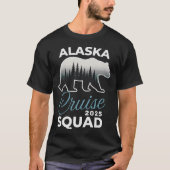 Alaska Cruise Squad 2025 Matching Family Group Ala T-shirt (Voorkant)