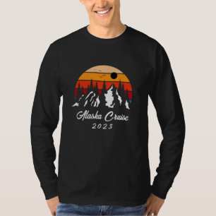 Alaska Cruise Sunset Mountain T-shirt