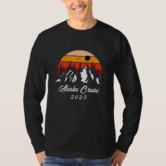 Alaska Cruise Sunset Mountain  T-shirt (Voorkant)