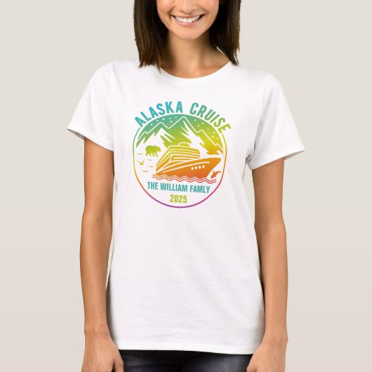 Alaska Cruise T-shirt op maat (Voorkant)