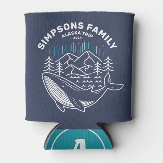 Alaska Cruise Trip Custom Family Matching Group Blikjeskoeler (Voorkant)