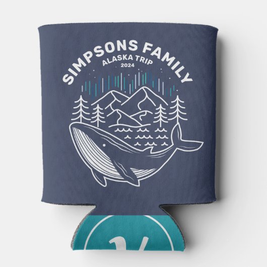 Alaska Cruise Trip Custom Family Matching Group Blikjeskoeler (Achterkant)