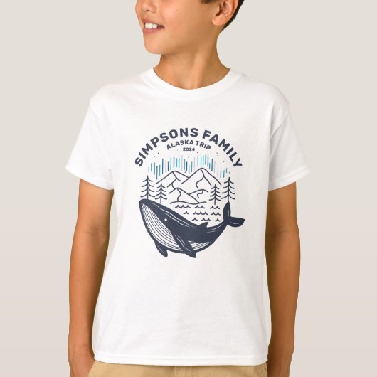 Alaska Cruise Trip Custom Family Matching Group T-shirt (Voorkant)