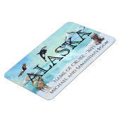 Alaska Cruise Vaart Aangepast Beer Eland Groot Magneet (Linkerzijde)