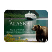 Alaska Cruise Vaart Beer Persoonlijk Magneet (Horizontaal)