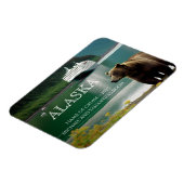 Alaska Cruise Vaart Beer Persoonlijk Magneet (Linkerzijde)