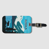 Alaska Cruise Vacation Glacier Mountain Moose Bagagelabel (Voorkant (horizontaal))