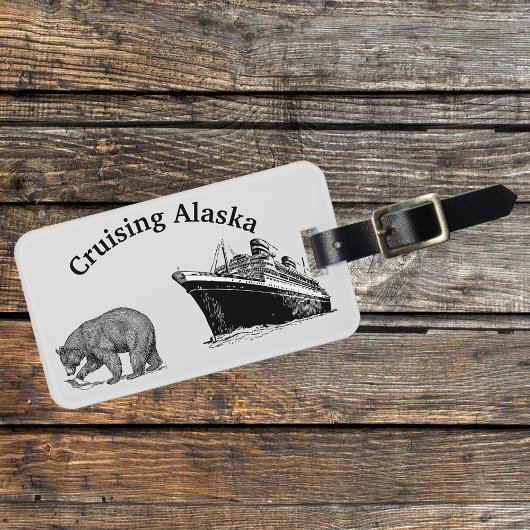 Alaska Cruiseschip Beer Bagagelabel