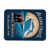 Alaska-cruiseschip hut magneet (Horizontaal)