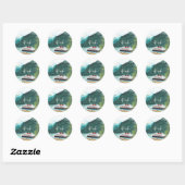 Alaska-cruiseschip Ronde Sticker (Vel)