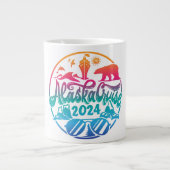 Alaska cruiseschip vakantie ontwerp grote koffiekop (Voorkant)