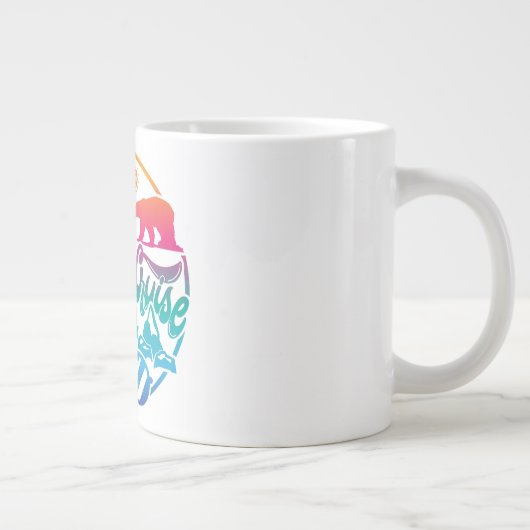 Alaska cruiseschip vakantie ontwerp grote koffiekop (Rechts)