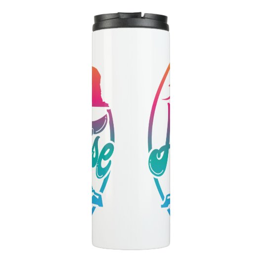 Alaska cruiseschip vakantie ontwerp thermosbeker (Achterkant)