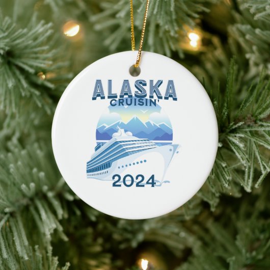 Alaska Cruisin' 2024 Keramisch Ornament (Boom)