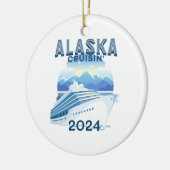 Alaska Cruisin' 2024 Keramisch Ornament (Links)
