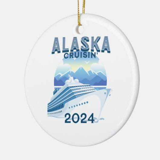Alaska Cruisin' 2024 Keramisch Ornament (Links)