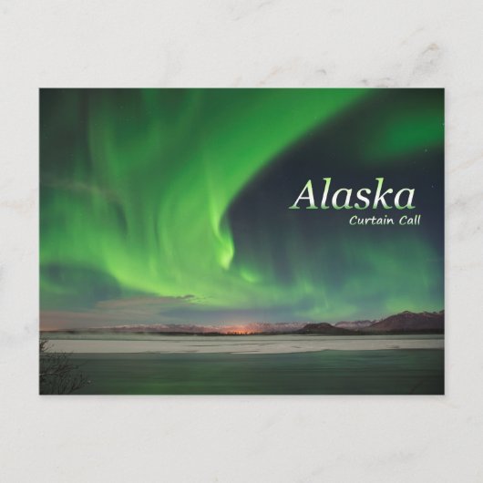 Alaska Curtain Call Briefkaart (Voorkant)