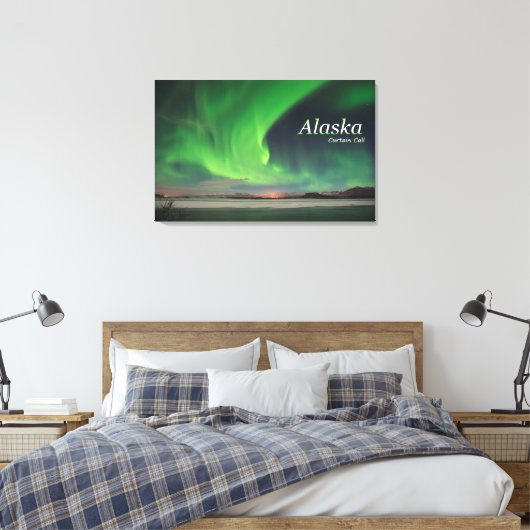 Alaska Curtain Call Canvas Afdruk (Insitu (Slaapkamer))