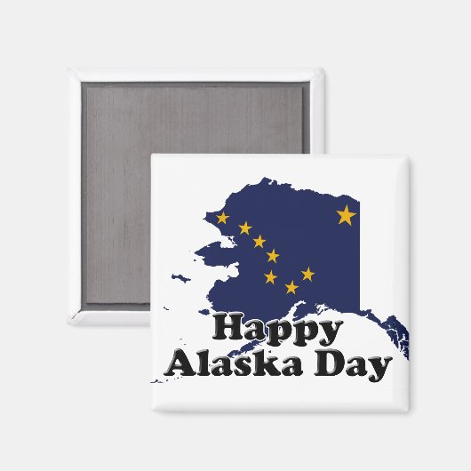 Alaska Dag Magneet (Voorkant / Achterkant)
