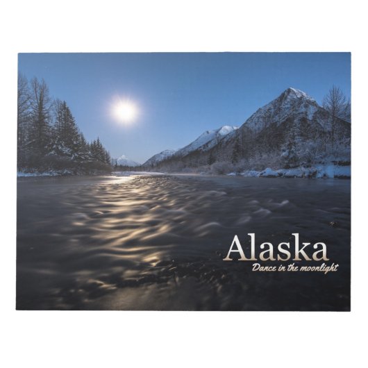 Alaska Dance in het moonlicht Notitieblok (Voorkant)