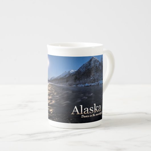 Alaska Dance in het moonlicht Porselein Kop (Voorkant rechts)