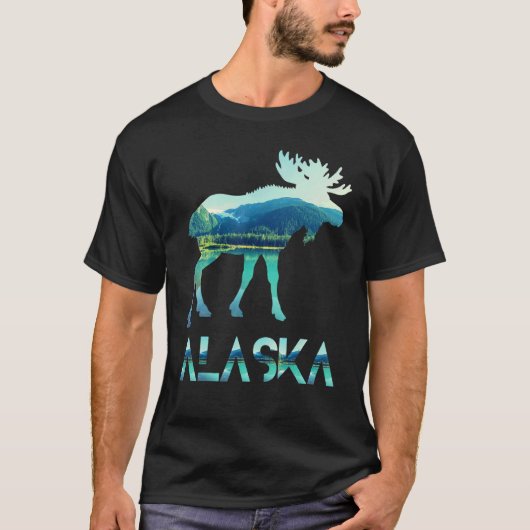 Alaska Day Moose T-shirt (Voorkant)