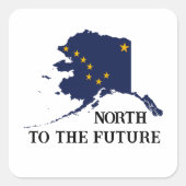 Alaska Day Vierkante Sticker (Voorkant)