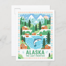 Alaska de laatste Amerikaanse grens zomerreis Briefkaart